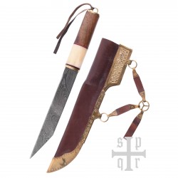 Broken Back Seax, Viking Sax Knife, Damascus Steel
