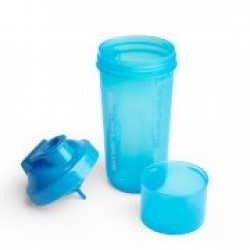 Smartshake Shaker πολλαπλών χρήσεων Slim 500ml Neon Blue