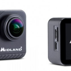 Midland H9 Pro Action Camera 4K Ultra HD Υποβρύχια (με Θήκη) με WiFi Μαύρη με Οθόνη