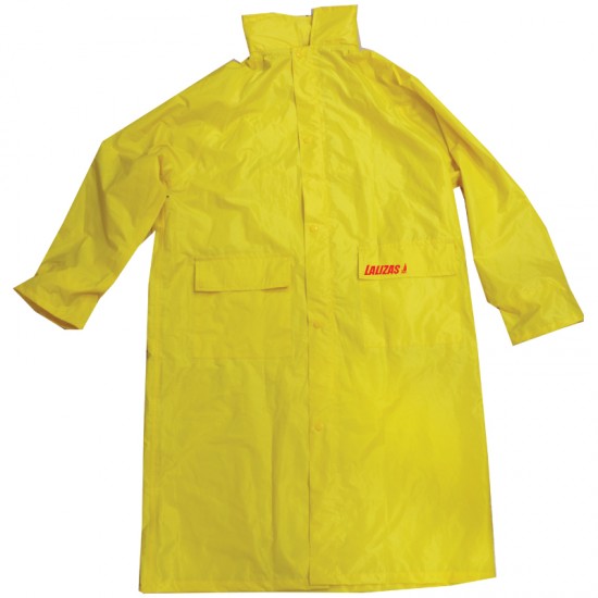 LALIZAS Αδιάβροχο Σακάκι μακρύ με κουκούλα, κίτρινο, XL
