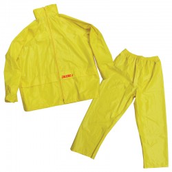 LALIZAS Αδιάβροχο Παντελόνι & Σακάκι με κουκούλα, κίτρινο, M