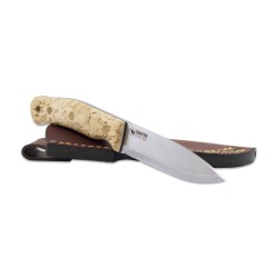 Casstrom No.10 Swedish Forest Knive Curly Birch Stainless Steel