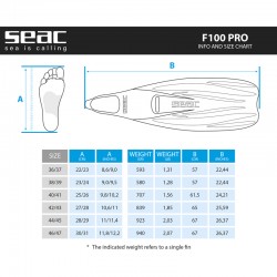 Πτερύγια Seac Sub F100 Pro Λευκό