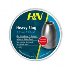 H & N HEAVY SLUGS HP .218/150 (36 grains)