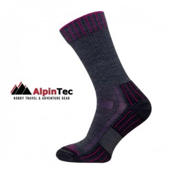 Κάλτσες Alpin Tec Hiking Lite Μώβ