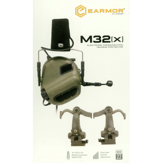 Ωτοασπίδες – Ακουστικά Επικοινωνίας EARMOR M32X-ARC STD Foliage Green