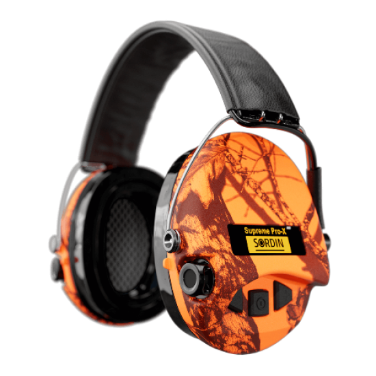 SORDIN EAR MUFFS Supreme Pro X LED Leather Blaze (75302-X-09-S)