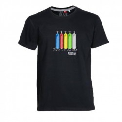 T-shirt  ALL BLUE TIME IN A BOTTLE CHARCOAL