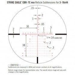VORTEX STRIKE EAGLE 3-18X44 FFP MRAD EBR-7C (SE-31802)