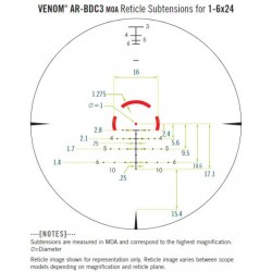 VORTEX VENOM 1-6x24 MOA SFP AR-BDC3 (VEN-1601)