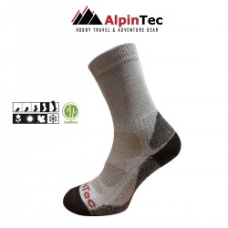 Κάλτσες Alpin Tec Bamboo Trekking Γκρί
