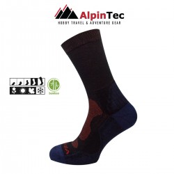Κάλτσες Alpin Tec Bamboo Trekking Μαύρο