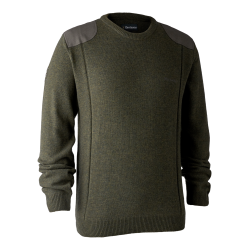 DEER HUNTER Sheffield Knit with O-neck green