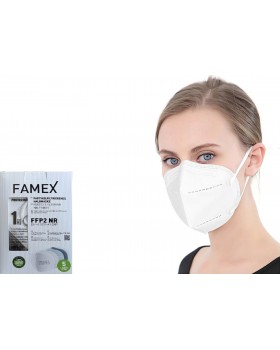 Famex Μάσκα Προστασίας FFP2 Particle Filtering Half NR σε λευκο χρώμα 1τμχ