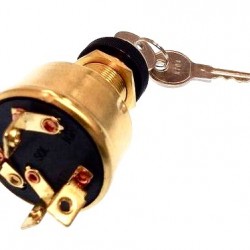 IGNITION SWITCH brass 4t-3pos with return