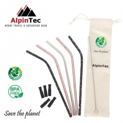 Οικολογικά Καλαμάκια AlpinTec Γυριστά 6 mm