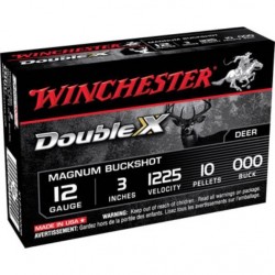 WINCHESTER DOUBLE-X 3" MAGNUM 10-ΒΟΛΑ COOPERPLATED 12/76 (X123C000B) 000 BUCK