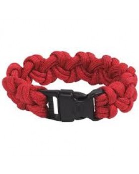 Survival-Paracord Bracelet-Κόκκινο