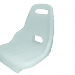 Κάθισμα Πλαστικό Λευκό L46xW41xH43cm