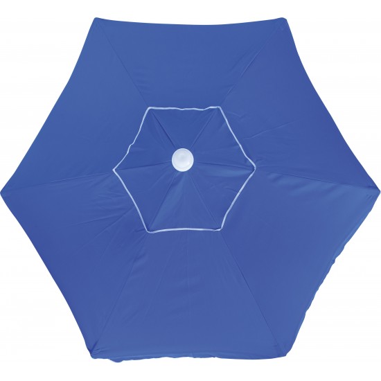Ομπρέλα Παραλίας 2m 6 Ακτίνες Μπλε