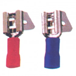 Ακροδέκτης διπλός (αρσενικός-θηλυκός), κόκκινος, για καλώδιο 0,25-1,5mm2 (20 τεμ.)