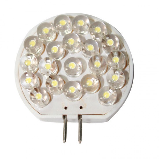 Λαμπάκι LED, 12V, T30, G4, ψυχρό λευκό - 21 LEDs, 40x30x8,2mm