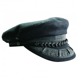 Υδραίικο Καπέλο, χειροποίητο, μαύρο, large (μέγεθος 60)