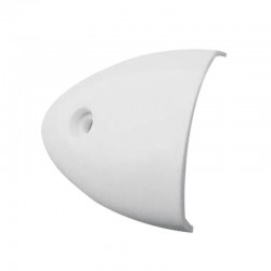 Κάλυμμα ``Κοχύλι`` Αεραγωγού 55x50x12mm, Λευκός