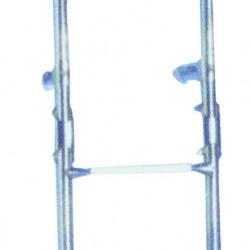 Σκάλα Ανοξείδωτη Αναδιπλούμενη Καθρέπτου Με 4 Σκαλοπάτια