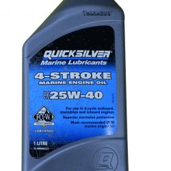 Quicksilver Λάδι Τετράχρονης Μηχανής 25W-40(Έσω Έξω&Έσω Μηχανές) 1lt