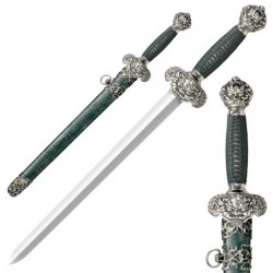 Cold Steel Jade Lion Dagger Sword (15.50" Damascus) 88RLD