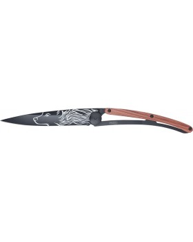 Σουγιάς Deejo Black Pocket Knife Rosewood Wolf 37 G