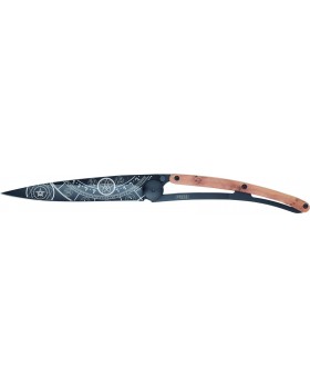 Σουγιάς Deejo Black Pocket Knife Juniper Wood Esoteric 37 G