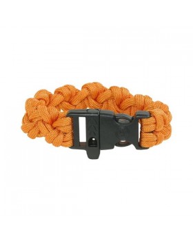Survival-Paracord Bracelet-Πορτοκαλί Με Σφυρίχτρα