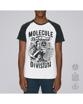 Molecule T-Shirt Mlc Division Baseball(White/Black)