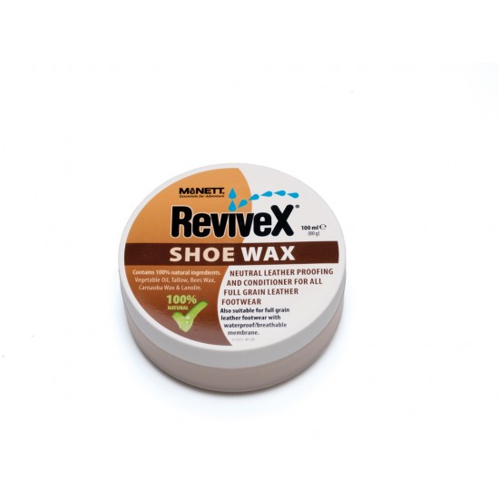 Αδιαβροχοποιητικό και συντηρητικό κερί δέρματος REVIVEX Shoe Wax – 100 ml