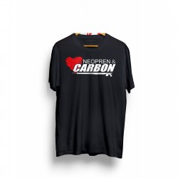 T-Shirt Neopren & Carbon ΜΑΥΡΟ